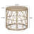 Abagaile Round Outdoor Side Table , 19.75'' in. W 19.75'' in. D-69443524