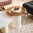 Cream wind rock panel end table combination