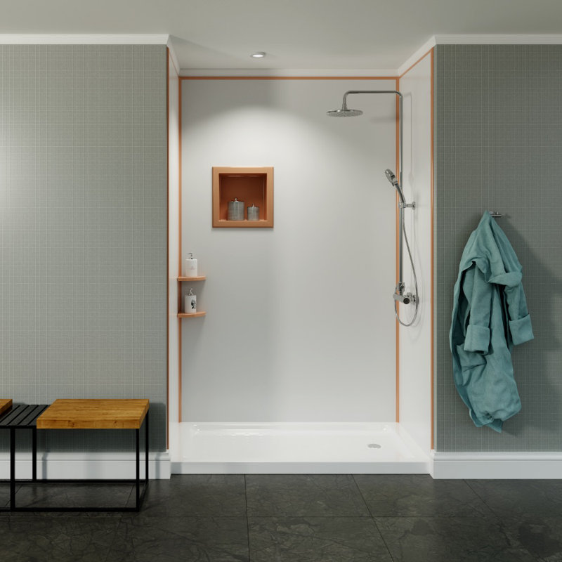 48'' W 48'' D 96'' H Tongue And Groove Composite Wall
