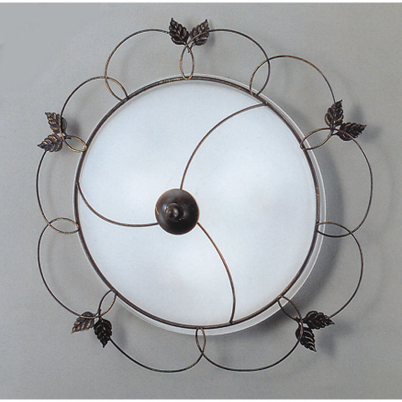 Burnley Glass Flush Mount, 58 cm diameter