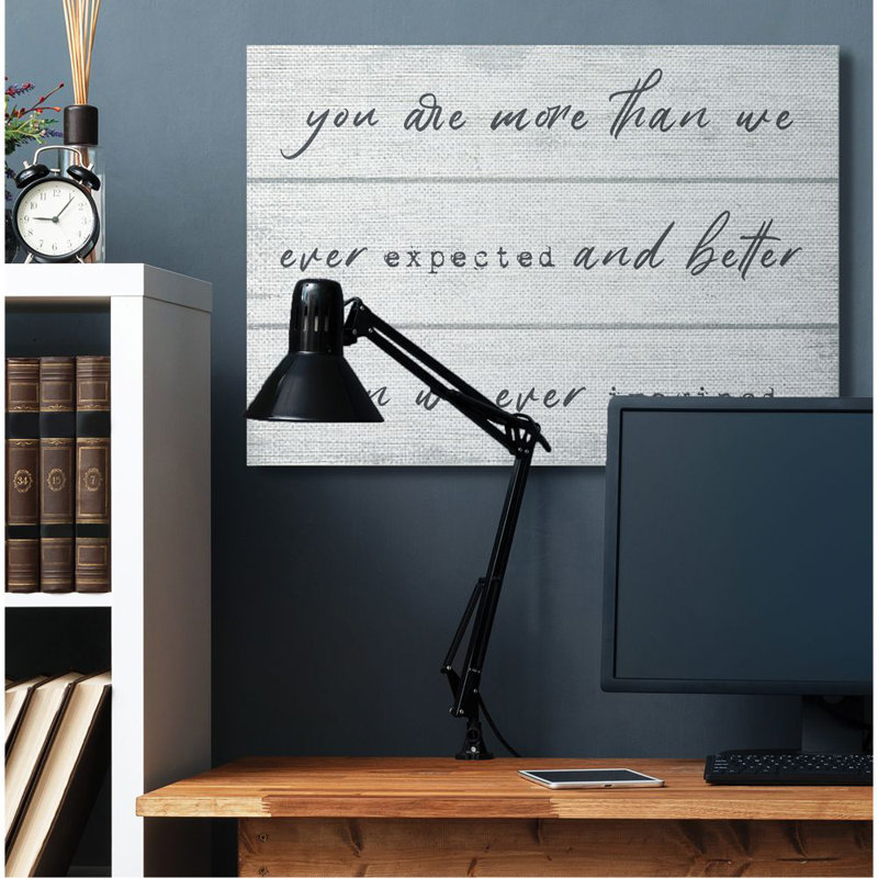 «more than we "inspiration word design" par daphné polselli-impression sur image, Toile, H 48 po x l 36 po
