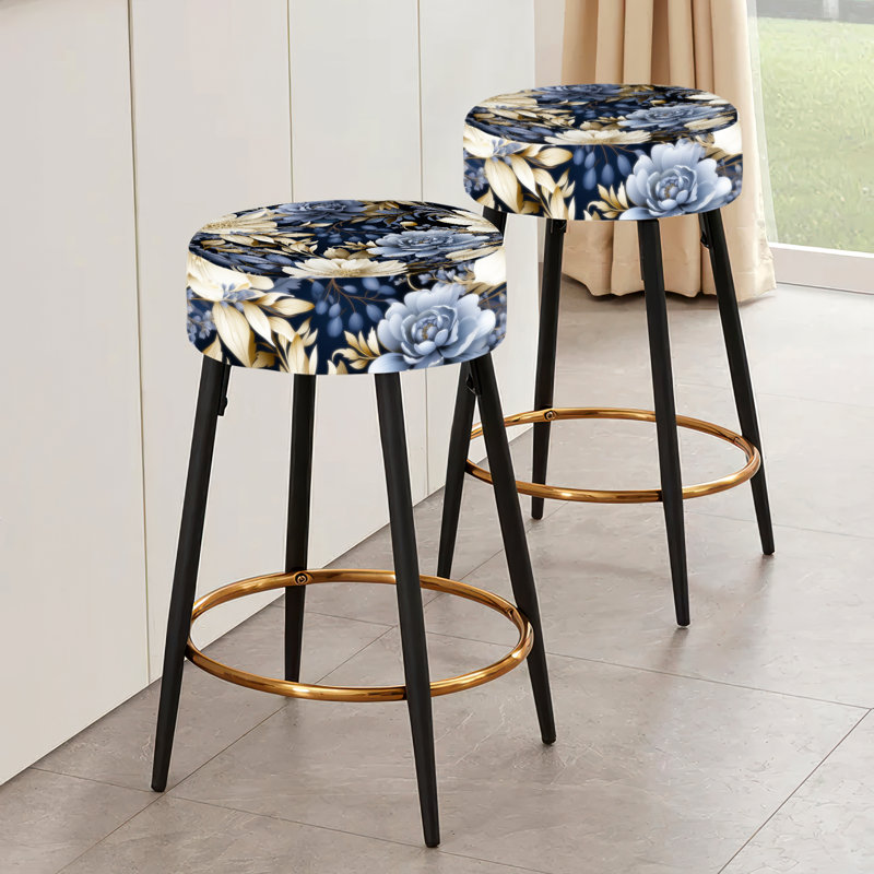 Ensemble de 2 tabourets de bar Midnight Symphony Moody