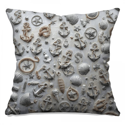 Coussins Nautical Anchors Shells