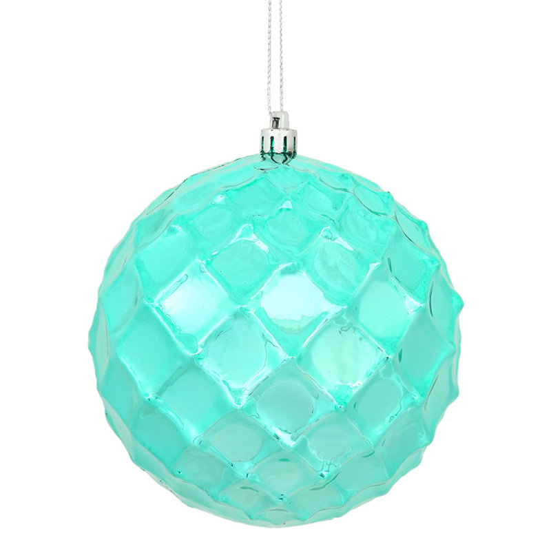 Ornement boule de diamant brillant, Orange brûlé