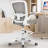 Mesh Drafting Chair with Adjustable Footrest and Lumbar Support-279025774-279025775