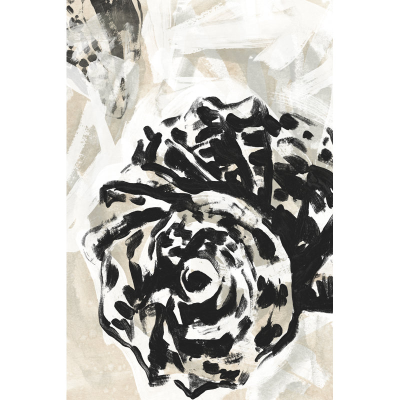 Sea Scumble II - Painting, 122 cm H x 81 cm W, Black Floater Framed
