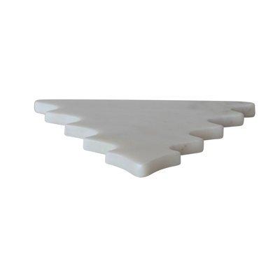 White Marble Tree Shaped Trivet Board