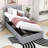 Twin Upholstered Platform Bed with Storage System-1051856657