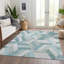 Tapis sarcelle intérieur / extérieur lavable à la machine Claudian ACN1241-103719045