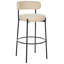 Romanok Upholstered Counter Stool with Metal Frame-1354542729