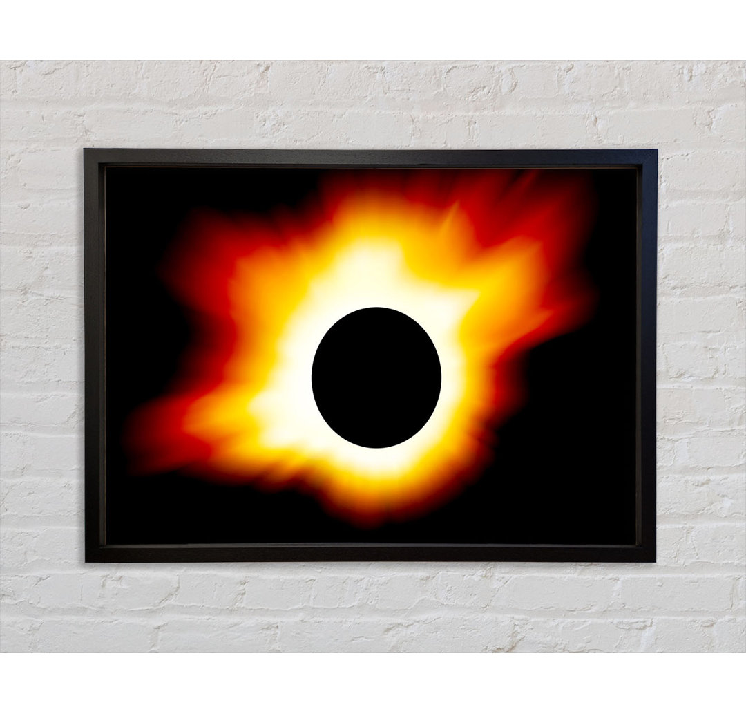 Blazing Sun Behind The Eclipse - Einzelbildrahmen Kunstdrucke auf Leinwand