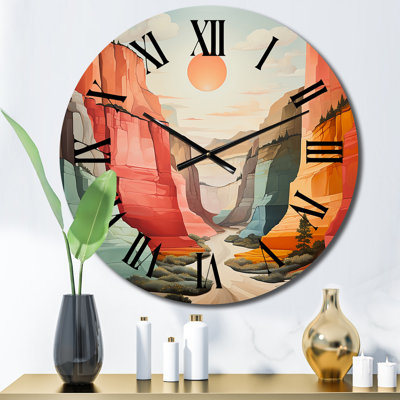 Horloge murale en métal