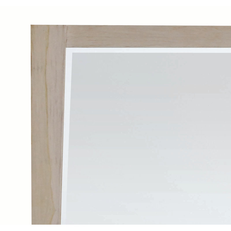 Earthy Teak 36" Rectangular Bathroom Vanity Mirror