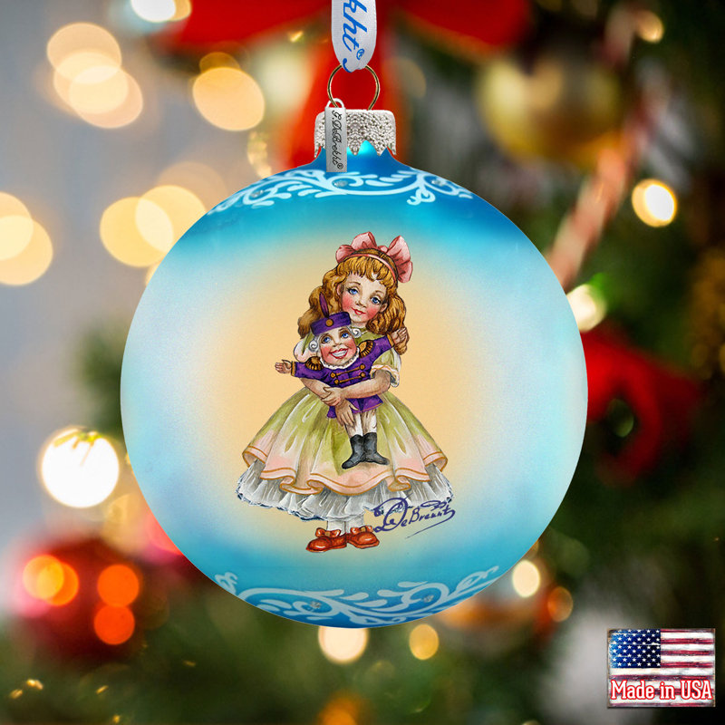 3.5'' Glass Holiday Shaped Ornament