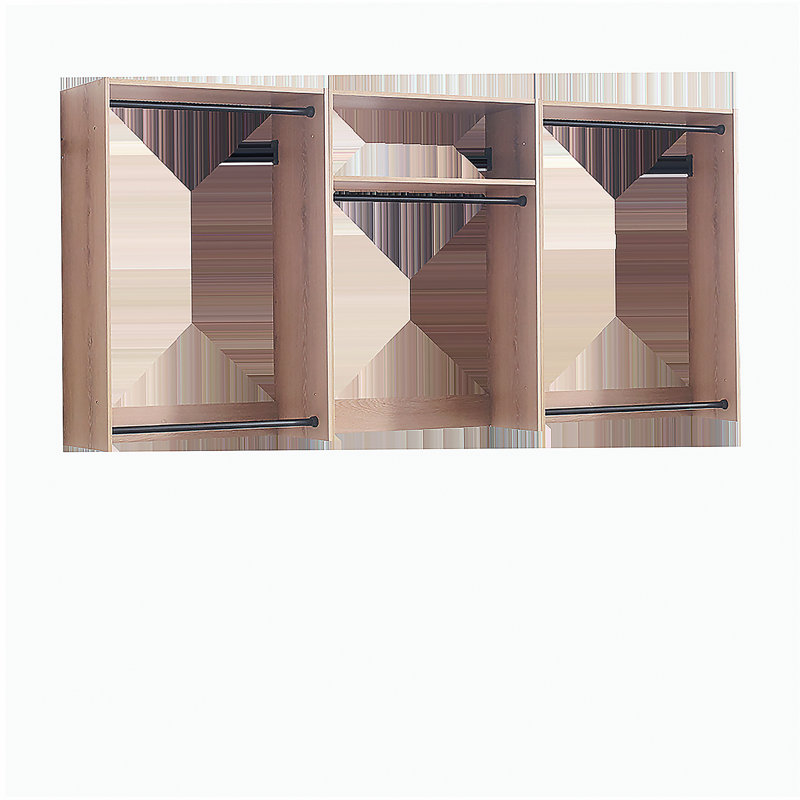 Devi Oak Wall Mounted Wood Closet System