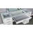 1Pc Vanity With Stool, 8Mm Glass, 5 Drawers, Led Mirror, Luminous White Solid Wood Bedroom Furniture