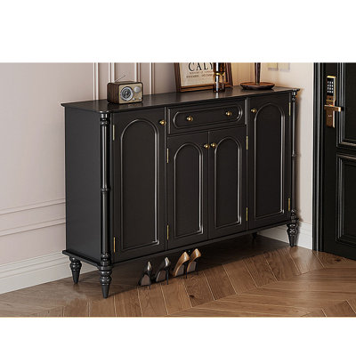Vintage Shoe Cabinet Entryway Storage Cabinet