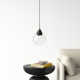 Demetra Single Light Glass Dimmable LED Pendant
