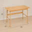 Bureau d'ordinateur moderne en bambou avec cadre renforcé pour le bureau à domicile et la configuration du poste de travail (seul le bureau inclut)