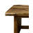 Villicana Teak Wood Handmade Live Edge Top Brown Coffee Table