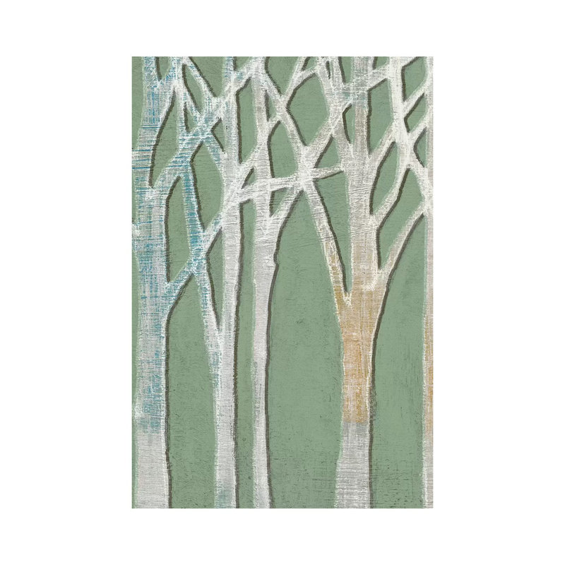 Birchline Triptych I by Jennifer Goldberger - Wrapped Canvas Painting, 101.6 cm H x 66.04 cm W x 1.91 cm D