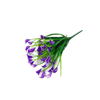 Kondieu Fleurs artificielles pour la décoration intérieure Fleurs artificielles Bouquets de lys Bouquets de fleurs en plastique pour la décoration