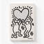 «Keith Haring Heart», grande impression sur toile-647352497