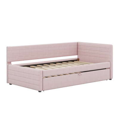 Twin Size Upholstered Daybed With Trundle