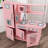 Vintage Wooden Play Kitchen with Ice Maker and Play Phone-15425802
