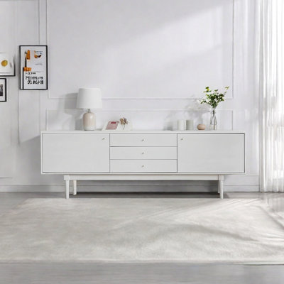 White simple style fashion TV cabinet