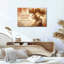 Tableau mural sur toile représentant un arbre et des livres, idéal pour la maison, le bureau ou un espace de méditation.-505817236