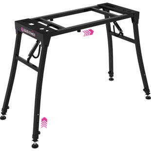 Support à clavier pliable pour piano liquide - Support de musique robuste ajustable et portable pour enfants et adultes - Convient aux pianos numériques électriques de 54 à 88 touches - Table à clavier musicale robuste