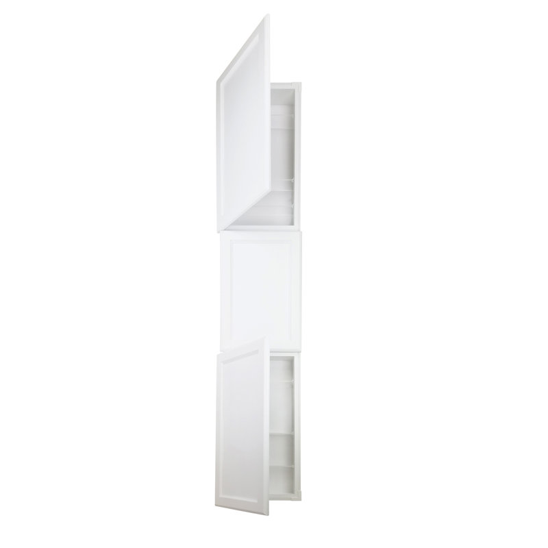 Armoire à pharmacie Donovan, Émail blanc, H 78 po x l 14 po x P 3,5 po