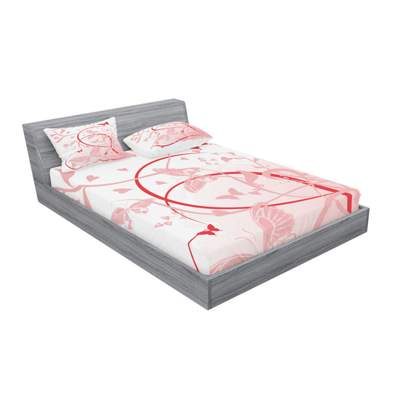 Microfiber Sheet Set, Queen Sheet Set with Fitted Sheet