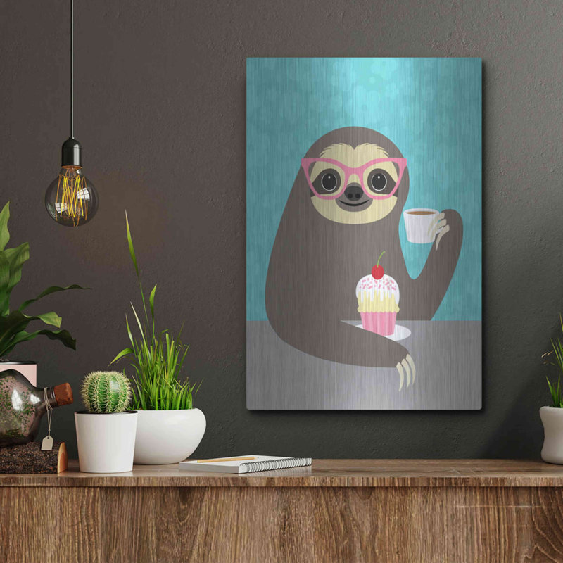 " Diva Sloth " by Nancy Lee, 16" H x 12" W