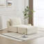 Canapé modulaire moderne en mousse à mémoire de forme compressée avec repose-pieds mobile sans assemblage, beige-1958338882
