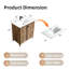 Armoire de plancher pliante en chêne doré de 30 pouces avec évier - Assemblage rapide et facile, solution de salle de bain compacte, panneau à faible teneur en formaldéhyde, empreinte digitale - mat, charnières silencieuses, aspect 3D, capacité de rangement pliable-130048143