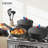 Carote-24 Pieces Nonstick Cookware Set With Detachable Handles, Oven/dishwasher Safe, Grey