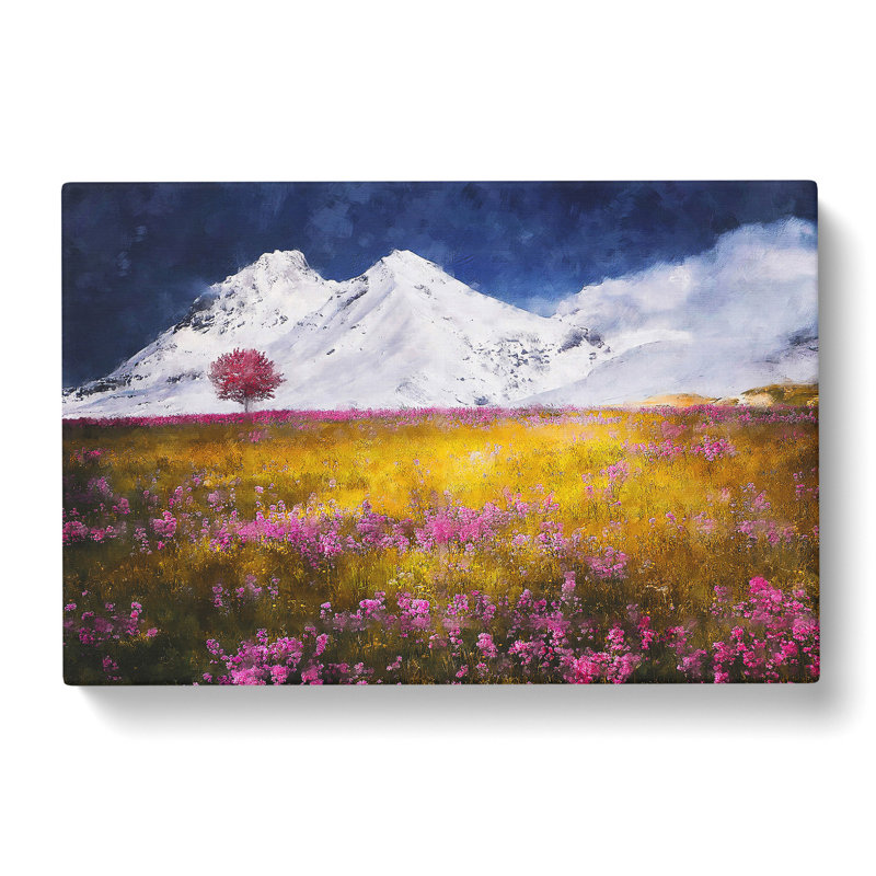 Tree And Mountain - Wrapped Canvas, 35cm H x 50cm W x 3cm D