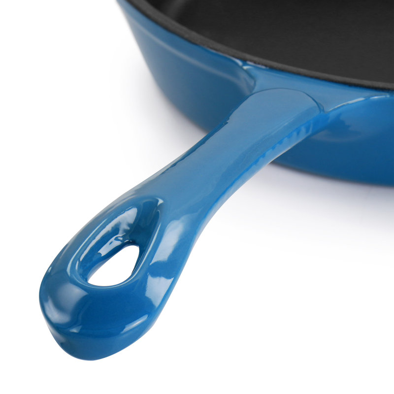 Poêle à frire en fonte émaillée Megachef, Turquoise
