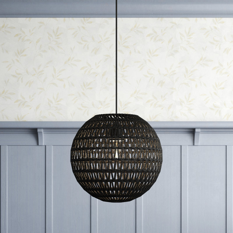 Luminaire suspendu sphère 1 lumière Henry Street, Noir