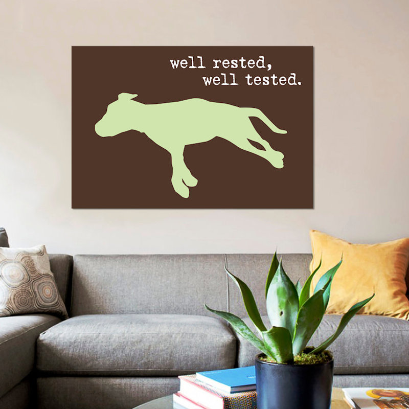 «Well Rested I», impression sur toile, H 26 po x l 40 po x P 1,5 po, Pas de tapis, Toile tendue