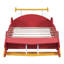 Lit plateforme simple en forme de voiture de course avec roulettes, SKU Redold: WF311965AAJ)-145321863