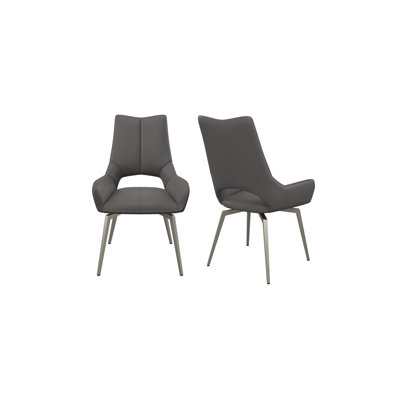Chosposi Upholstered Swivel Dining Chair