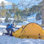 Tente de camping pour 2 personnes - Installation facile, imperméable, double couche, tente portative toutes saisons pour le camping, l'alpinisme, la randonnée.