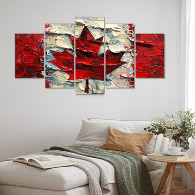 Flag Of Canada II - Flag Wall Art Print Set