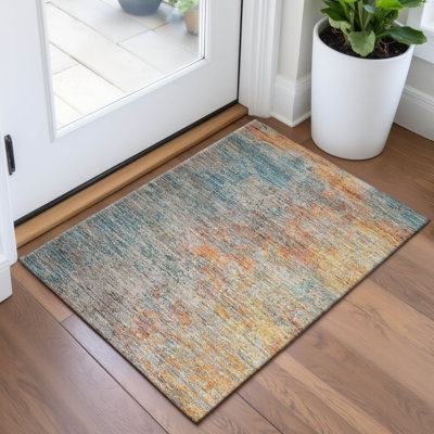 Premium Machine Washable Barry AMF1297 Abstract Rug