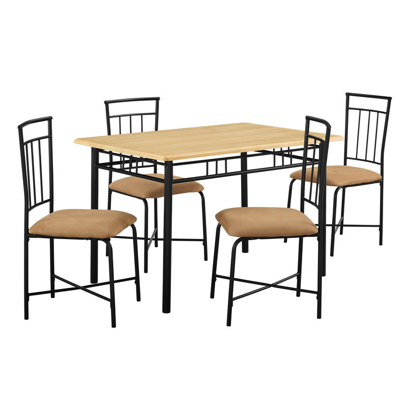 Ensemble repas pour 4 personnes Raqueta, Brun pâle