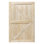Porte de grange de 20 à 60 po avec porte de grange britannique sans finition / style moderne / bois massif / assemblage simple requis / sans quincaillerie coulissante 
