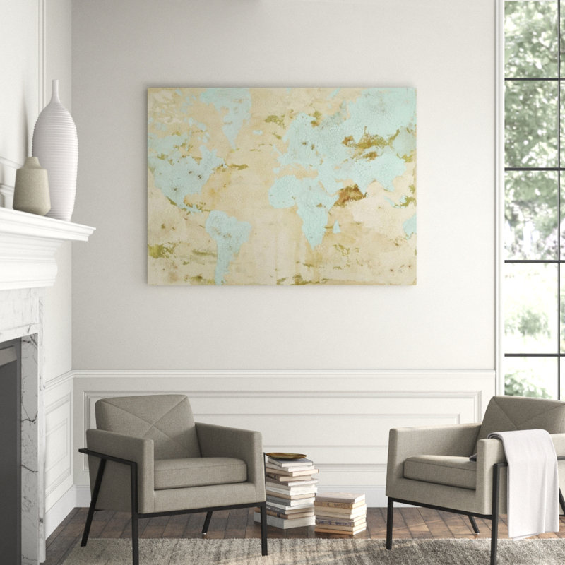 Antique Map Print by Paul Ngo, Knife Gel, 40" H x 54" W